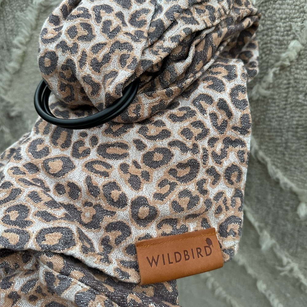 Wild bird leopard print ring sling